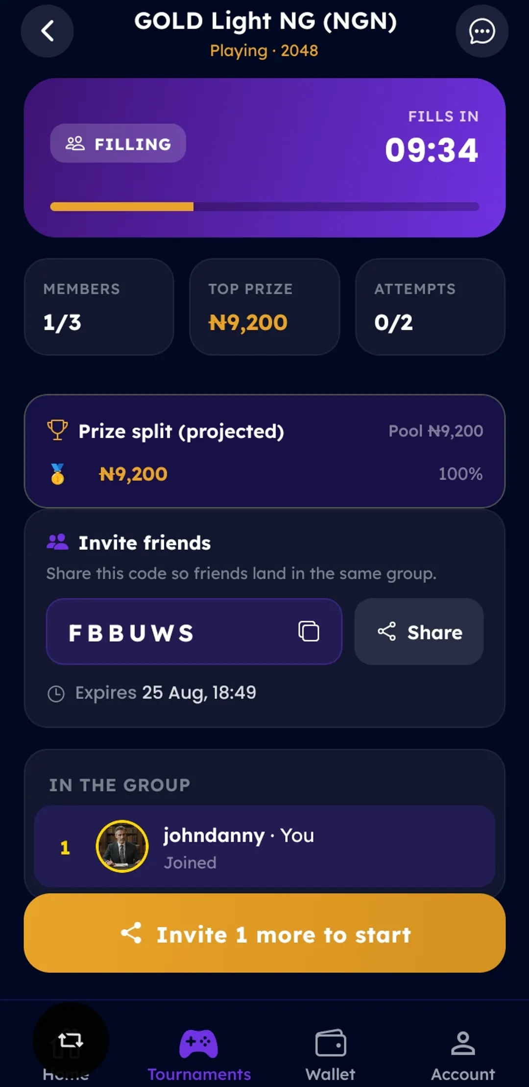 Group lobby