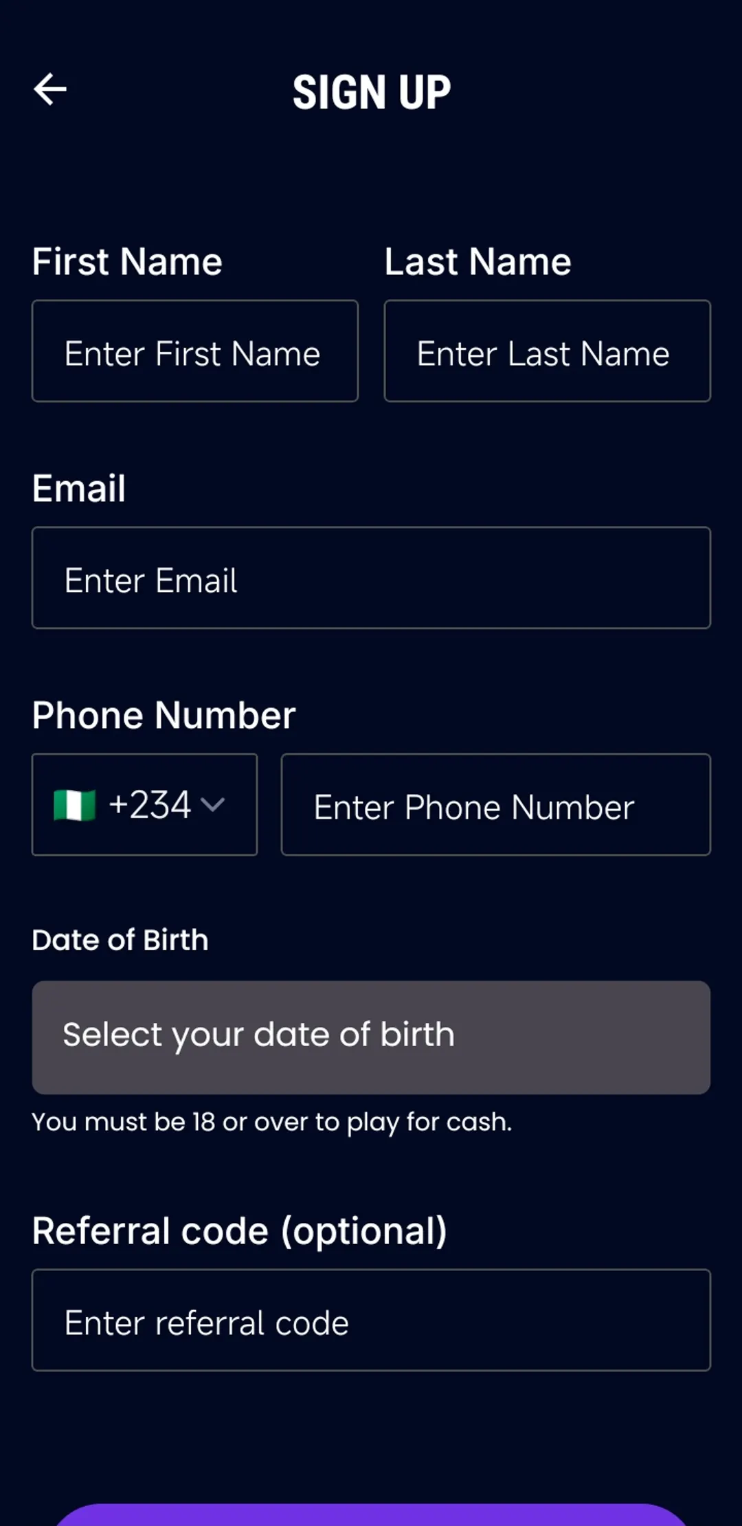 Sign up
